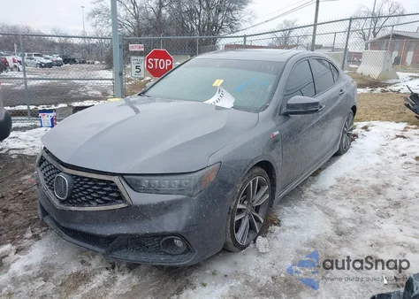 2018 Acura Tlx Tech A-Spec Pkgs from USA, damaged, VIN 19UUB2F63JA012076
